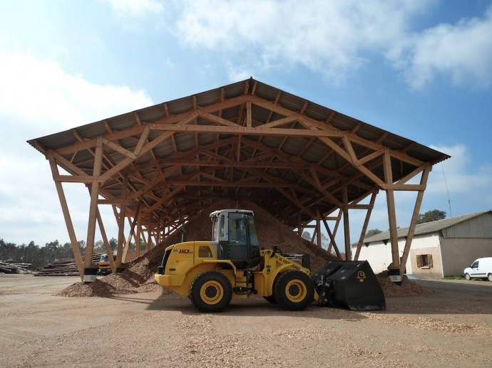 Hangar pour abriter les plaquettes terminé et opérationnel