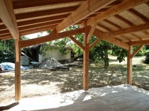 Extension bois – détail charpente
