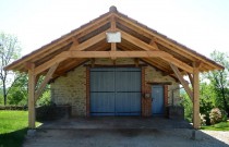 Extension bois – garage – face avant